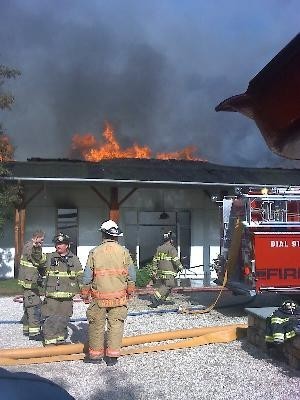 Chief Posadas at mutual aid call in Bedford Village October 10, 2008
Courtesy of Frank Becerra Jr / The Journal News 