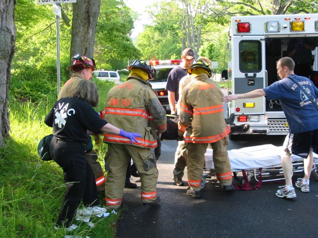 Bicyclist struck by a vehicle, May 2008