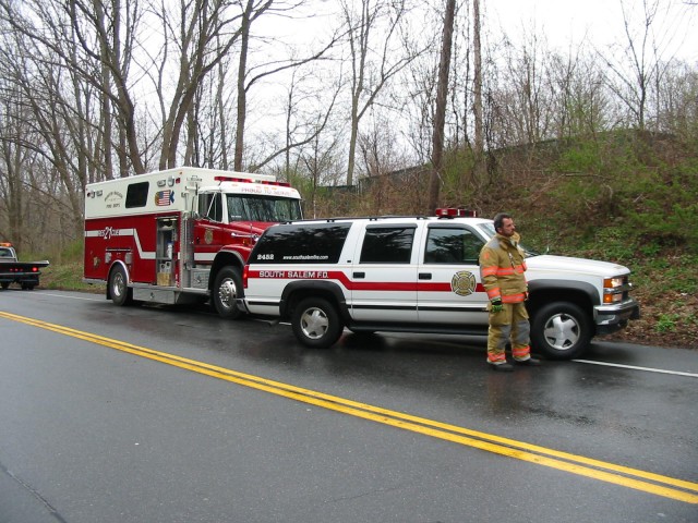 Car 2452 and Rescue 21 at MVA Route 35/Debbie LA. 04/20/2009