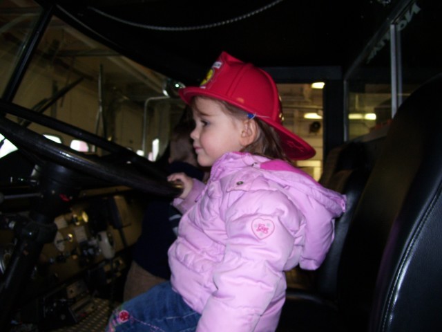 Traveling Tots visit the firehouse. March 3, 2008