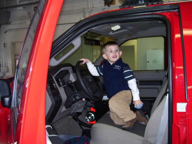 Traveling Tots visit the firehouse. March 3, 2008