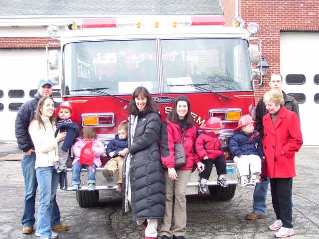 Traveling Tots visit the firehouse. March 3, 2008