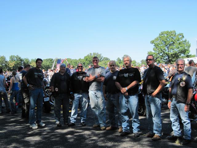 Ct United Ride on 8-29-10.  Red Knights MC NY Chapter 7 and SSFD members Lou Demchuk, Frank Secret III and Ex-Chiefs Joe Posadas & Paul Black. 